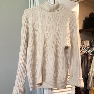 Chunky knit turtleneck sweater